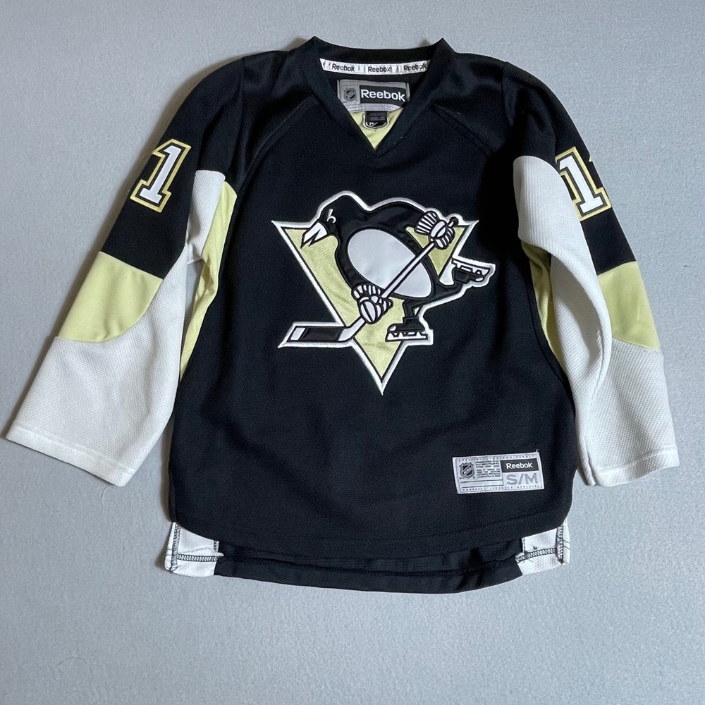 Reebok Pittsburgh Penguins Jordan Staal 11 Youth Hockey Jersey Black SM